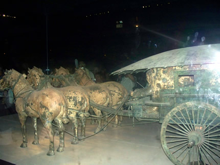 Bronze Horses with Chariots
