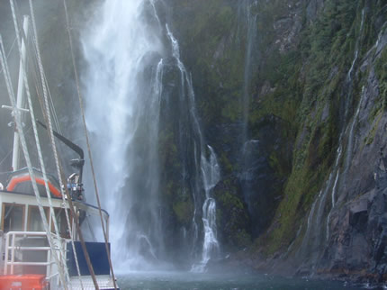 Waterfalls-Milford Sound