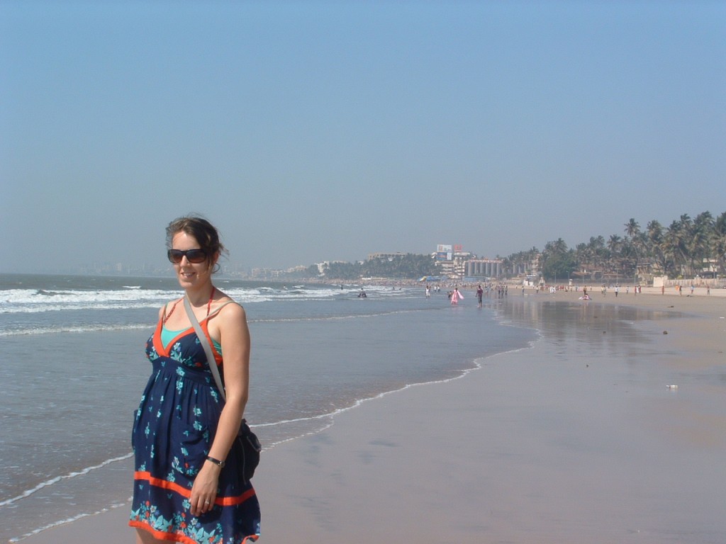 Ruth on juhu beach, Mumbai