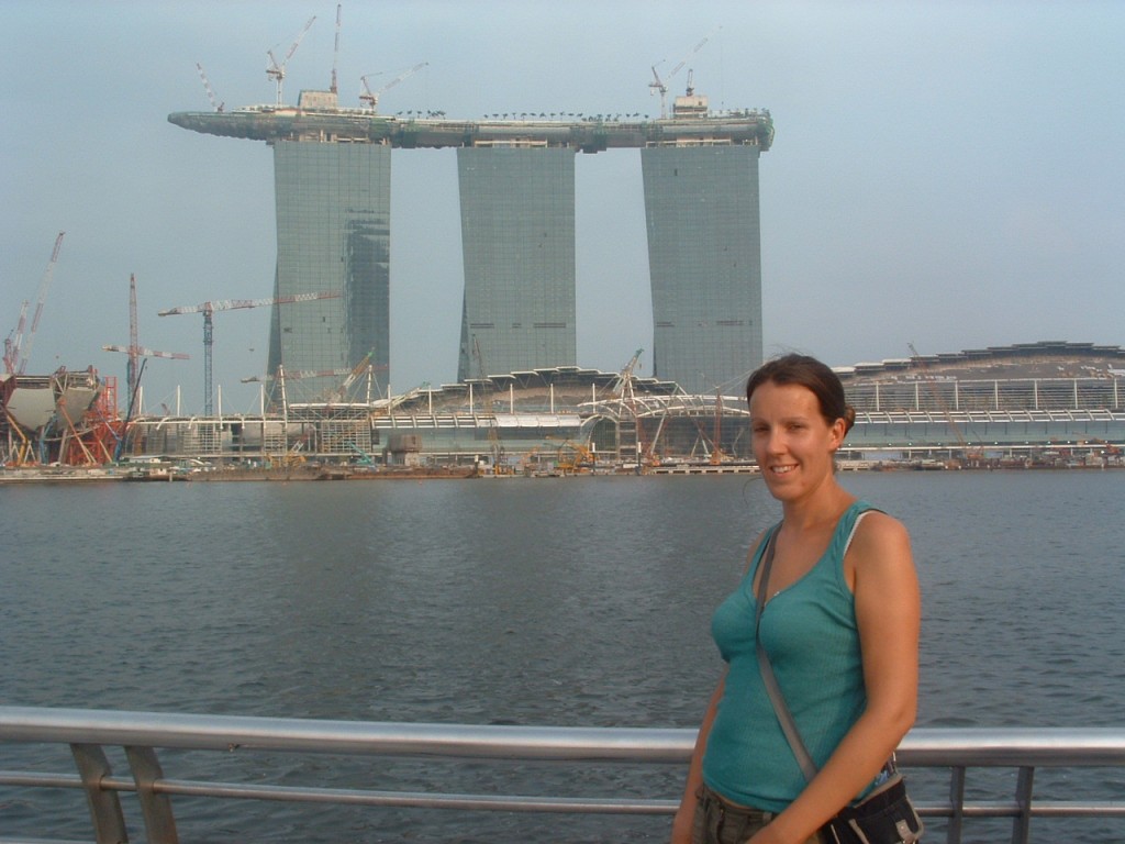 A ship on top of a building