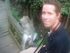 Paul in the Monkey Forest