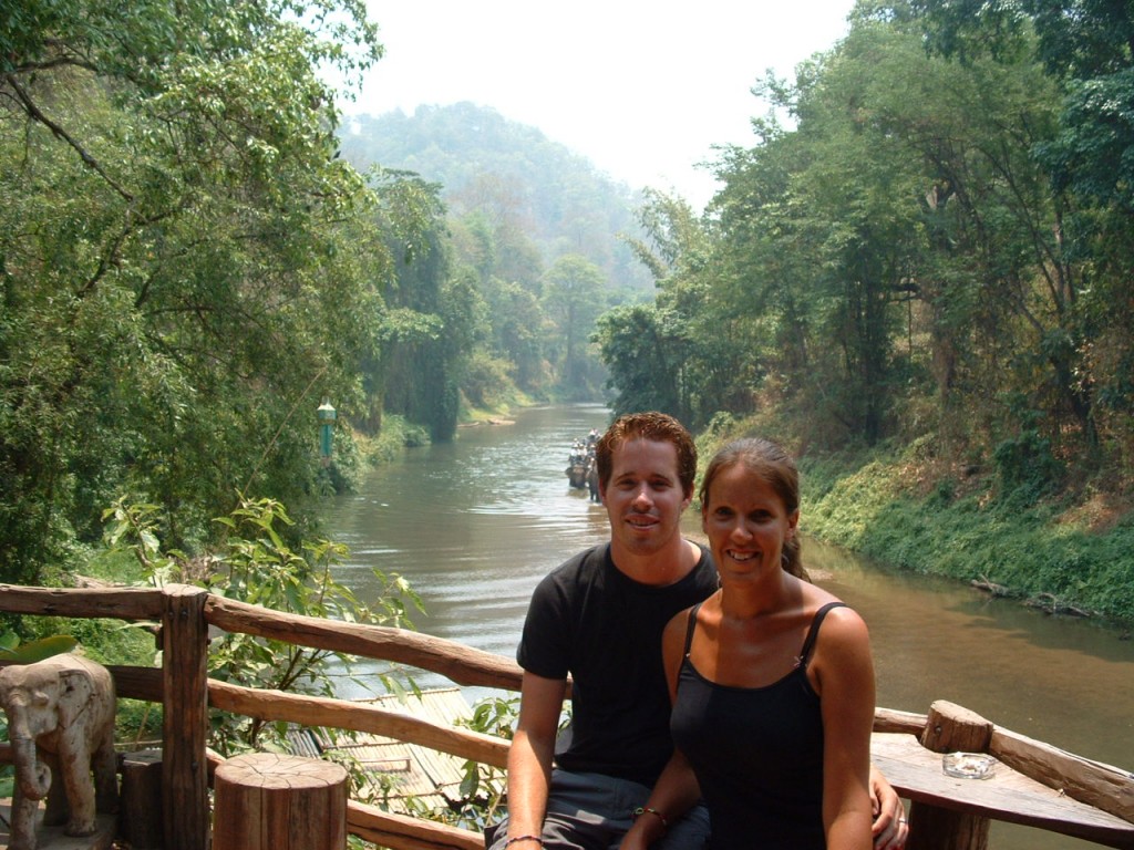 Ruth and Paul at Chiang Dao Elephant Camp