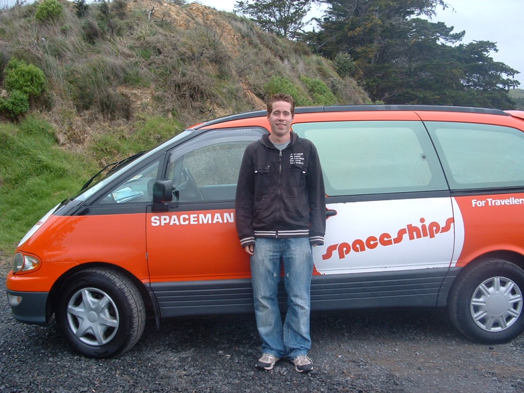 Paul outside our Spaceship