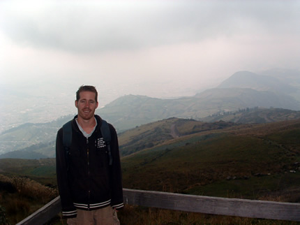 Paul 13,400 ft above sea level-Up Pichincha Volcano